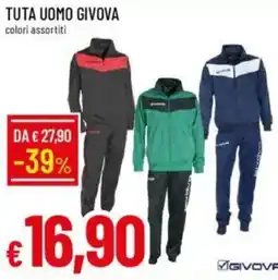 IperFamila TUTA UOMO GIVOVA colori assortiti offerta