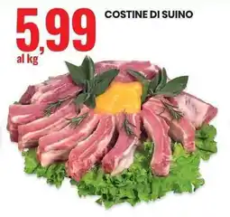 Eurospin Costine di suino offerta