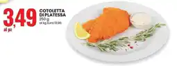 Eurospin Cotoletta di platessa offerta