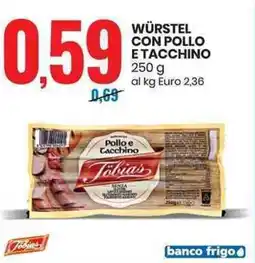 Eurospin Tobias würstel con pollo e tacchino offerta