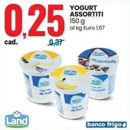 Eurospin Land yogurt assortiti offerta