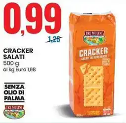 Eurospin Tre mulini cracker salati offerta
