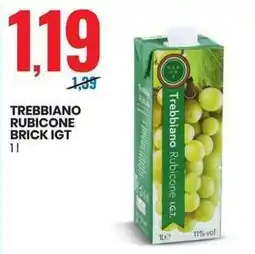 Eurospin Trebbiano rubicone brick igt offerta