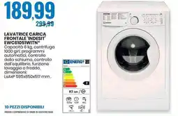Eurospin LAVATRICE CARICA FRONTALE 'INDESIT EWC61051WITN offerta