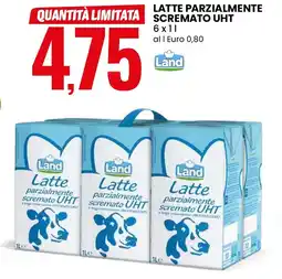 Eurospin Land latte parzialmente scremato uht offerta