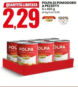 Eurospin Polpa di pomodoro a pezzetti offerta