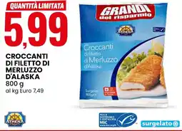 Eurospin Athena croccanti di filetto di merluzzo d'alaska offerta
