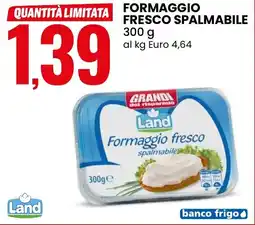Eurospin Land formaggio fresco spalmabile offerta
