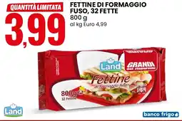 Eurospin Land fettine di formaggio fuso, 32 fette offerta