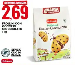 Eurospin Dolciando frollini con gocce di ciocciolato offerta