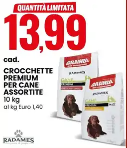 Eurospin Radames crocchette premium per cane assortite offerta