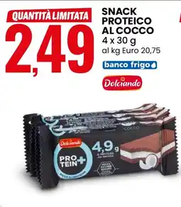 Eurospin Dolciando snack proteico al cocco offerta