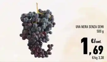 Conad Superstore Uva nera senza semi offerta