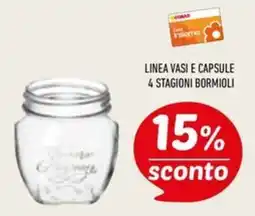 Conad Superstore Linea vasi e capsule 4 stagioni bormioli offerta