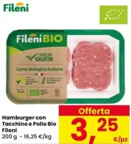 Interspar Hamburger con Tacchino e Pollo Bio Fileni offerta
