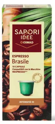 Spazio Conad Caffè espresso Brasile Sapori&Idee Conad offerta