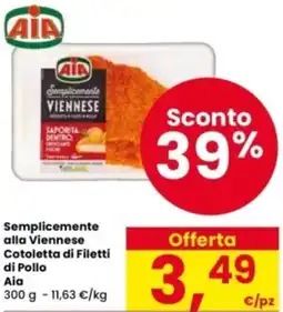 Interspar Semplicemente alla Viennese Cotoletta di Filetti di Pollo Aia offerta
