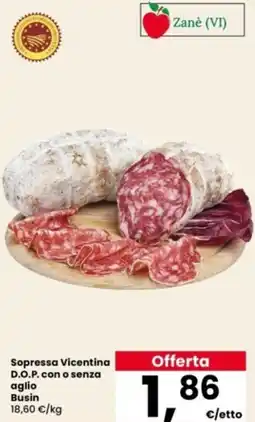 Interspar Sopressa Vicentina D.O.P. con o senza aglio Busin offerta