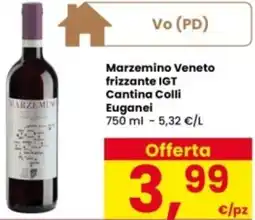 Interspar Marzemino Veneto frizzante IGT Cantina Colli Euganei offerta