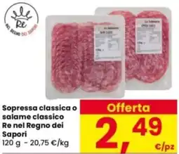 Interspar Sopressa classica o salame classico Re nel Regno dei Sapori offerta