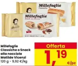Interspar Millefoglie Classiche o Snack alla nocciola Matilde Vicenzi offerta