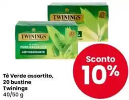 Interspar Tè Verde assortito, 20 bustine Twinings offerta