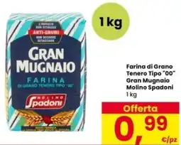 Interspar Farina di Grano Tenero Tipo "00" Gran Mugnaio Molino Spadoni offerta