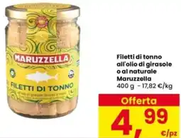 Interspar Filetti di tonno all'olio di girasole o al naturale Maruzzella offerta