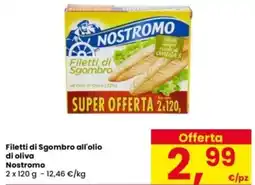 Interspar Filetti di Sgombro all'olio di oliva Nostromo offerta