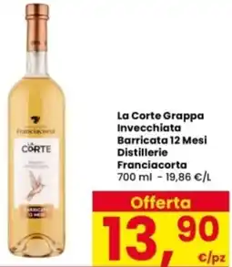 Interspar La Corte Grappa Invecchiata Barricata 12 Mesi Distillerie Franciacorta offerta