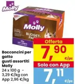 Interspar Bocconcini per gatto gusti assortiti Molly offerta