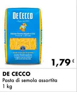 Iper Tosano DE CECCO Pasta di semola assortita offerta