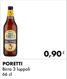 Iper Tosano PORETTI Birra 3 luppoli offerta