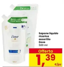 Interspar Sapone liquido ricarica assortito Dove offerta