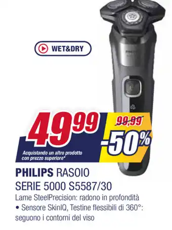 Trony Philips Rasoio Serie 5000 S5587/30 offerta