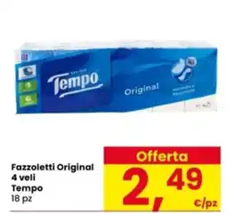 Interspar Fazzoletti Original 4 veli Tempo 18 pz offerta
