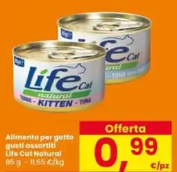 Interspar Alimento per gatto gusti assortiti Life Cat Natural offerta