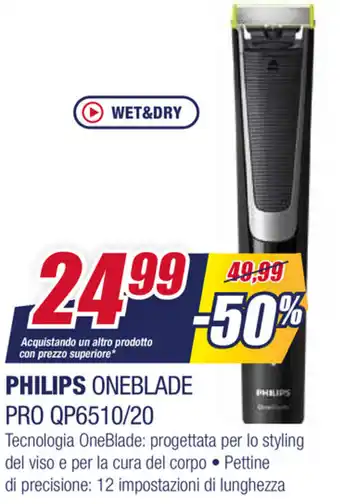 Trony Philips Oneblade Pro QP6510/20 offerta