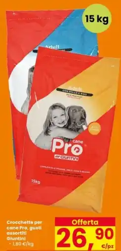 Interspar Crocchette per cane Pro, gusti assortiti Giuntini offerta