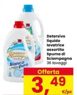 Interspar Detersivo liquido lavatrice assortito Spuma di Sciampagna offerta
