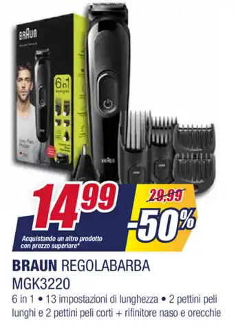 Trony Braun Regolabarba MGK3220 offerta