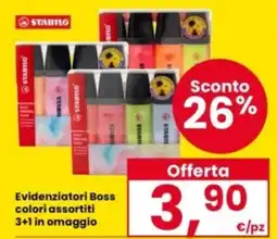 Interspar Evidenziatori Boss colori assortiti offerta