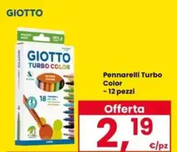 Interspar GIOTTO Pennarelli Turbo Color offerta