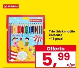 Interspar STABILO Trio thick matite colorate offerta
