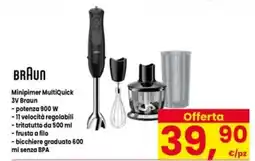 Interspar Minipimer MultiQuick 3V Braun offerta
