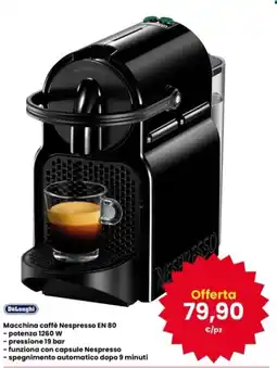 Interspar DeLonghi Macchina caffè Nespresso EN 80 offerta