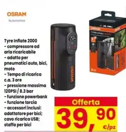 Interspar OSRAM Tyre Inflate 2000 offerta