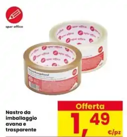Interspar Nastro da imballaggio avana e trasparente offerta