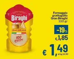 Qui Discount Formaggio grattugiato Gran Biraghi offerta