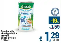 Qui Discount Besciamella alta digeribilità Trevalli senza lattosio offerta